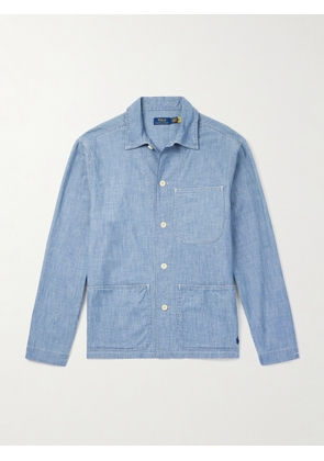 Polo Ralph Lauren - Logo-Embroidered Cotton-Chambray Shirt - Men - Blue - XS