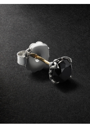 David Yurman - Sterling Silver, 18-Karat Gold and Diamond Single Earring - Men - Black