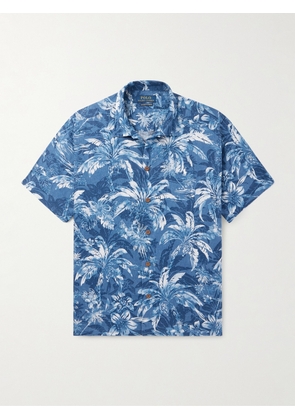 Polo Ralph Lauren - Clady Camp-Collar Logo-Embroidered Printed Linen Shirt - Men - Blue - S