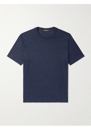Loro Piana - Sam Linen-Jersey T-Shirt - Men - Blue - XS