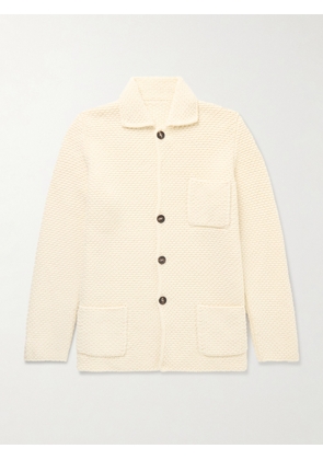Anderson & Sheppard - Merino Wool and Cashmere-Blend Cardigan - Men - Neutrals - XS