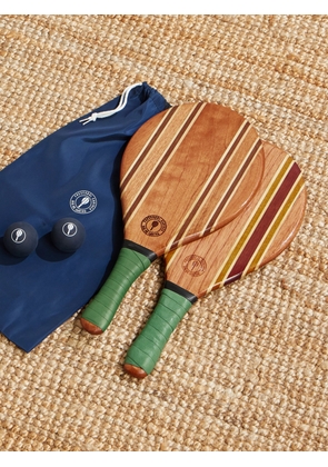 Frescobol Carioca - Leblon Wooden Beach Bat and Ball Set - Men - Green