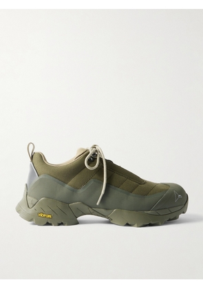 ROA - Katharina Rubber and Leather-Trimmed CORDURA® Hiking Sneakers - Men - Green - EU 40