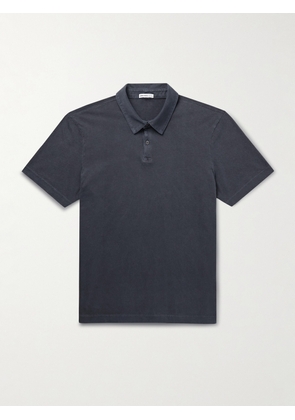 James Perse - Cotton-Jersey Polo Shirt - Men - Blue - 1