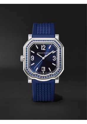 Gerald Charles - GC Sports Maestro 2.0 Ultra-Thin Automatic 39mm Titanium, Sapphire and Rubber Watch, Ref. No. GC2.0-TX-TN-SAPH-01 - Men - Blue