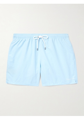 Ralph Lauren Purple Label - Straight-Leg Mid-Length Logo-Embroidered Swim Shorts - Men - Blue - S