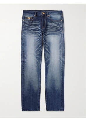 Versace - Slim-Fit Straight-Leg Embellished Jeans - Men - Blue - UK/US 30