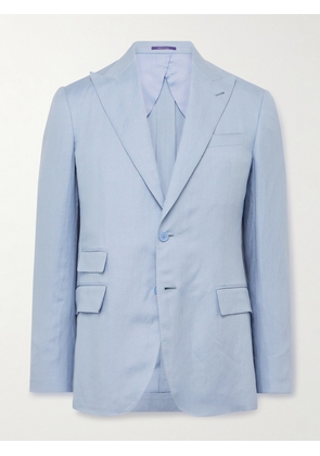Ralph Lauren Purple Label - Slim-Fit Silk and Linen-Blend Suit Jacket - Men - Blue - UK/US 38
