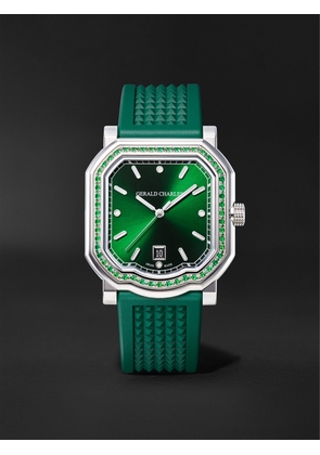Gerald Charles - Maestro 2.0 Ultra-Thin Automatic 39mm Stainless Steel, Tsavorite and Rubber Watch, Ref. No. GC2.0-A-TSA-02 - Men - Green