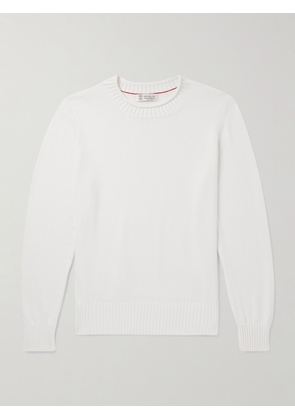 Brunello Cucinelli - Cotton Sweater - Men - White - IT 46