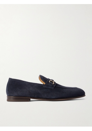 Brunello Cucinelli - Embellished Suede Loafers - Men - Blue - EU 41