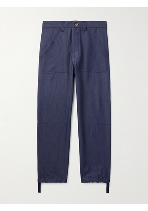 Brunello Cucinelli - Straight-Leg Virgin Wool-Blend Trousers - Men - Blue - IT 44