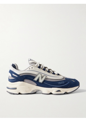 New Balance - 1000 Leather and Mesh Sneakers - Men - Blue - UK 6