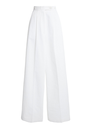 Givenchy - High-Rise Wide-Leg Pants - White - FR 34 - Moda Operandi