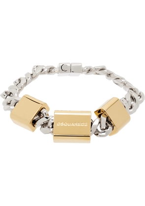 Dsquared2 Silver & Gold Chained2 Bracelet