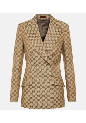 Gucci GG Canvas double-breasted blazer
