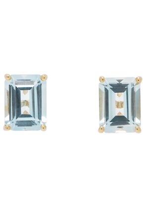 Mateo Gold & Blue Topaz Stud Earrings