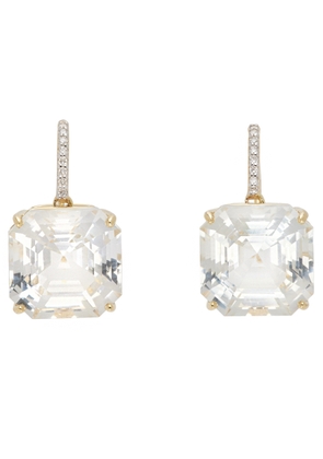 Mateo Gold Asscher Cut Topaz Drop Earrings