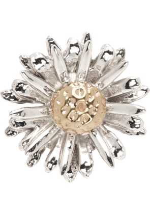 Bernard James White Gold FLORA Daisy Single Earring