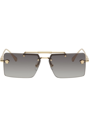 Versace Gold Medusa Glam Sunglasses