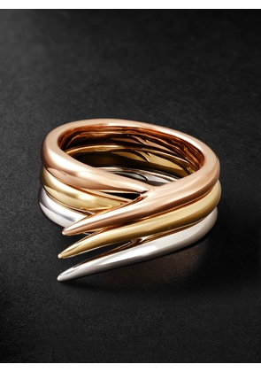 Shaun Leane - Interlocking 18-Karat Yellow, White and Rose Gold Ring - Men - Gold - R
