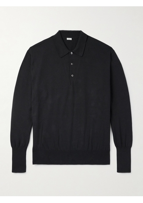 A.PRESSE - Cotton Polo Sweater - Men - Black - 1