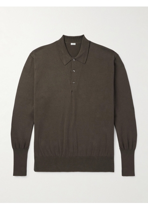 A.PRESSE - Cotton Polo Sweater - Men - Green - 1