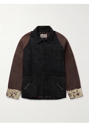 Kartik Research - Zardozi Embellished Embroidered Cotton Jacket - Men - Brown - S