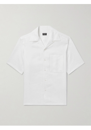 Zegna - Convertible-Collar Oasi Linen Shirt - Men - White - S