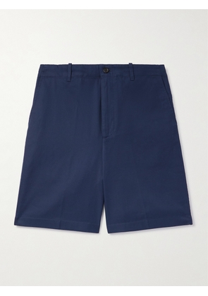 Dunhill - Straight-Leg Cotton-Twill Chino Shorts - Men - Blue - IT 46