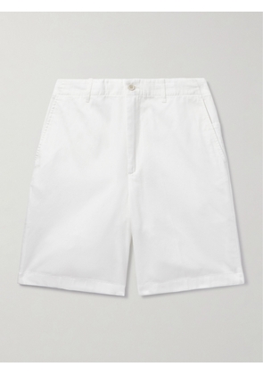 Dunhill - Straight-Leg Cotton-Twill Chino Shorts - Men - White - IT 46