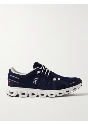 ON - Cloud 6 Rubber-Trimmed Mesh Slip-On Sneakers - Men - Blue - US 7