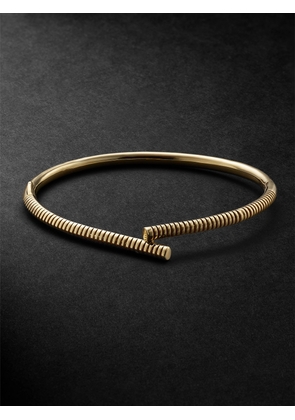 Tabayer - Oera Ribbed 18-Karat Gold Bracelet - Men - Gold - 18.5