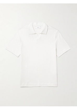 Mr P. - Linen and Organic Cotton-Blend Polo Shirt - Men - White - XS