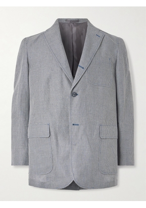 Beams Plus - 3B Checked Linen-Blend Suit Jacket - Men - Gray - S