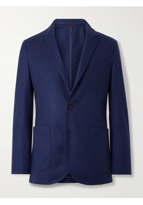 Brunello Cucinelli - Unstructured Mélange Cashmere-Jersey Blazer - Men - Blue - IT 46