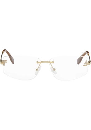 Fendi Gold Fendi First Crystal Glasses