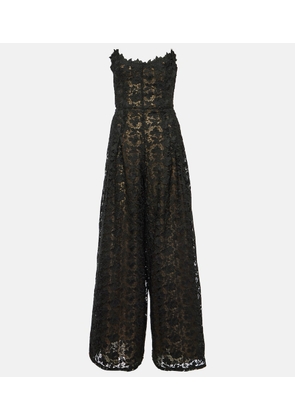 Oscar de la Renta Strapless lace jumpsuit