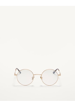 Valentino ROUND METAL FRAME unisex GOLD 48