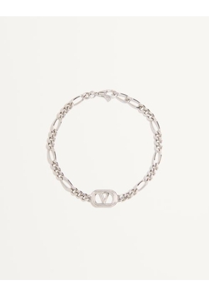Valentino Garavani GARAVANI OVALETTE METAL BRACELET Man TRANSPARENT L
