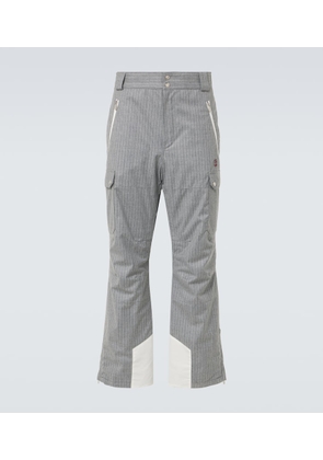 Brunello Cucinelli Chalk stripe wool flannel ski pants