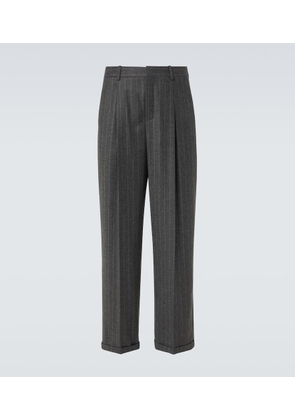 Saint Laurent Pinstripe wool and cashmere suit pants