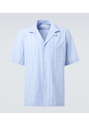 Lardini Striped cotton poplin shirt
