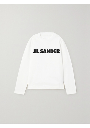 Jil Sander - Printed Cotton-jersey Sweatshirt - White - x small,small,medium,large,x large