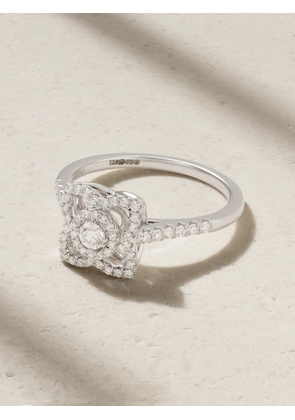 De Beers - Enchanted Lotus 18-karat White Gold Diamond Ring - 52,53,54,56