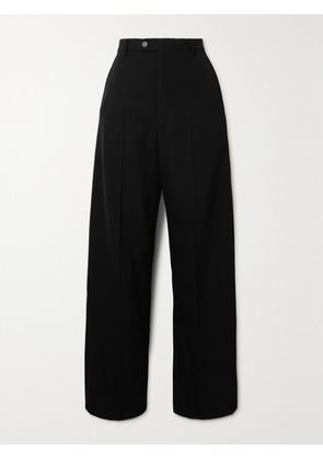 Balenciaga - Wool-barathea Wide-leg Pants - Black - FR 34,FR 36,FR 38,FR 40