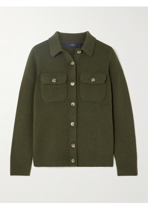 Arch4 - Sackville Cashmere Cardigan - Green - x small,small,medium,large,x large