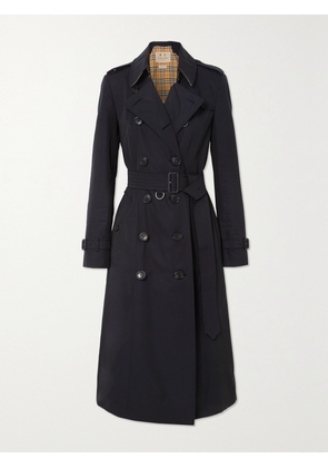 Burberry - Chelsea Long Organic Cotton-gabardine Trench Coat - Black - UK 6,UK 8,UK 10,UK 12,UK 14,UK 16