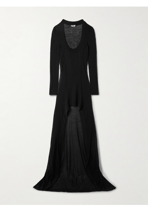 SAINT LAURENT - Wool Maxi Dress - Black - S,M,L