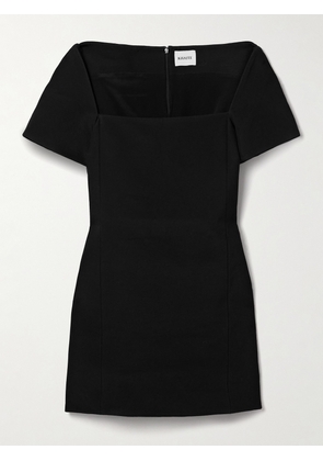 KHAITE - Benji Grain De Poudre Mini Dress - Black - US0,US2,US4,US6,US8,US10